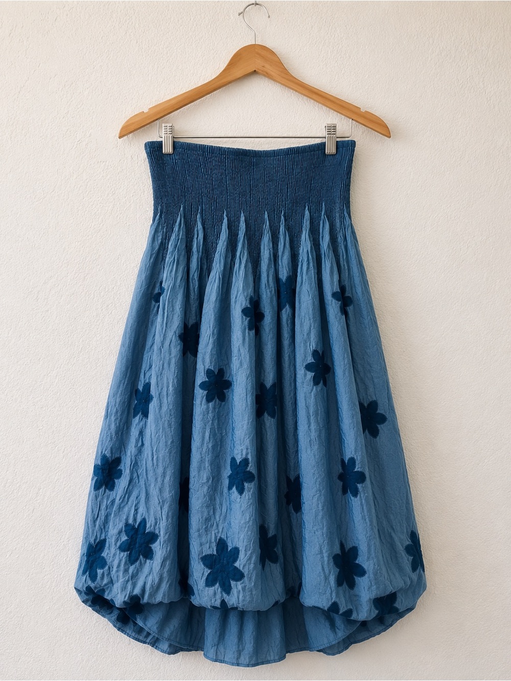 Vintage Y2K Blue Convertible Skirt Dress Boho Fairycore Whimsigoth One Size - Picture 2 of 4